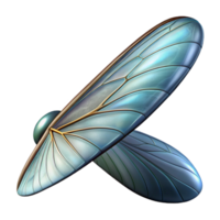 majestic romantic avant-garde Close-up of a dragonfly wing NO BACKGROUND with Transparent Background. artisan png