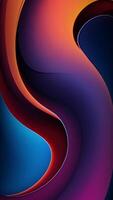 Abstract Waves, Unique Multicolored Background with Twisting Paints, Colors, Luxury Design, Exclusive, Drawing, Rotation video