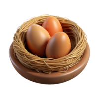 striking melancholic modern One bird nest NO BACKGROUND with Transparent Background. high quality png