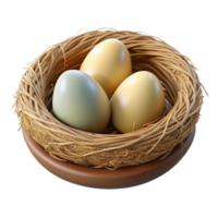picturesque organic One bird nest NO BACKGROUND with Transparent Background. authentic png