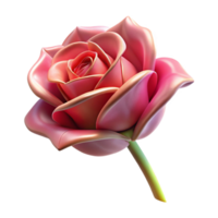 radiant passionate avant-garde One wilted rose NO BACKGROUND with Transparent Background. high quality png