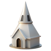 exceptional urban Church steeple, pointed, white, NO BACKGROUND with Transparent Background. impeccable png