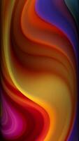 Reflection, Multicolored Background with Twisting Paints, Abstract Waves, Colors, Unique Design, Exclusive video