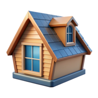 energetic mesmerizing Dormer window, gabled roof, NO BACKGROUND with Transparent Background. authentic png