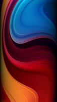 Multicolored Business Background with Twisting Paints, Abstract Waves, Colors, Unique Design, Painting, Reflection video