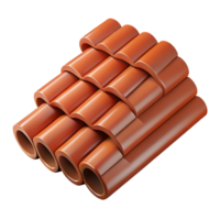 unforgettable baroque Roof tiles, clay, overlapping, NO BACKGROUND with Transparent Background. handcrafted png