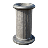 unforgettable classic Concrete pillar, reinforced, textured, NO BACKGROUND with Transparent Background. premium png
