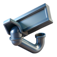 harmonious vibrant Rain gutter, metal, downspout, NO BACKGROUND with Transparent Background. exclusive png