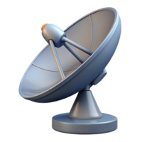 elegant exceptional Satellite dish, parabolic, communication, NO BACKGROUND with Transparent Background. png