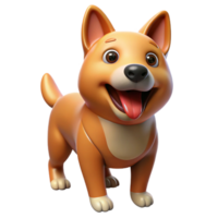 signature baroque Dog, panting, happy expression, NO BACKGROUND with Transparent Background. refined png