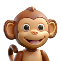 immaculate geometric Monkey, playful expression, NO BACKGROUND with Transparent Background. top-tier png