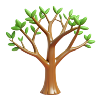 immaculate calm classic Tree, branches, NO BACKGROUND with Transparent Background. 4K png