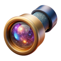 beautiful rustic Microscope Lens Close Up Isolated on Transparent Background detailed png