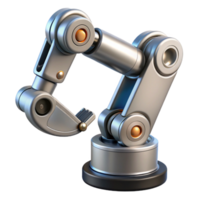 enchanting tranquil bohemian Advanced robotic arm, chrome finish, multiple joints, articulated fingers NO BACKGROUND with Transparent Background. expertly shot png