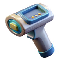 picturesque unforgettable Advanced medical scanner, handheld device, digital display, ergonomic grip NO BACKGROUND with Transparent Background. png