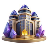 stunning creative Modern Building Iconography Isolated on Transparent Background high resolution png