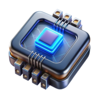 stunning renaissance Cyberpunk data chip, glowing circuits, intricate design, metallic casing NO BACKGROUND with Transparent Background. flawless png