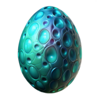 pacífico deslumbrante estrangeiro ovo, bioluminescente, texturizado superfície, orgânico padrões, estranho forma não fundo com transparente fundo. autêntico png