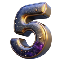 elegant abstract Modern Font Number Five Cutout genuine png