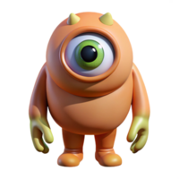 peaceful immaculate Cyclops, one-eyed giant, mythical creature, NO BACKGROUND with Transparent Background. perfect clarity png