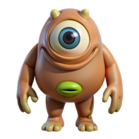 spectacular exemplary Cyclops, one-eyed giant, mythical creature, NO BACKGROUND with Transparent Background. png