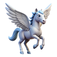 romantic magnificent Pegasus, winged horse, mythical creature, NO BACKGROUND with Transparent Background. high resolution png