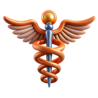 sought-after abstract Caduceus, symbol of Hermes, healing and commerce, NO BACKGROUND with Transparent Background. gallery standard png