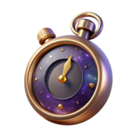 serene abstract Modern Stopwatch with Lap Time Isolated Element premium png