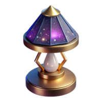 dramatic vintage Modern Table Lamp Isometric View Isolated Element original png