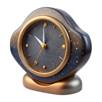 elegant vintage Modern Table Clock with Sleek Design Isolated high resolution png