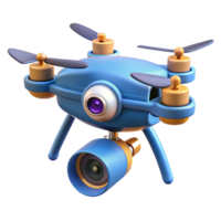 signature gothic Hovering drone with rotating blades and a camera lens. NO BACKGROUND with Transparent Background. gallery standard png