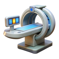 wonderful dynamic urban Advanced medical scanner with multiple probes and displays. NO BACKGROUND with Transparent Background. crisp png