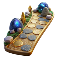 beautiful contemporary Mosaic Garden Path Design with Pebble Inlay Transparent Background high quality png