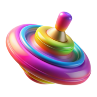 remarkable urban A spinning top, multicolored and in motion blur, NO BACKGROUND with Transparent Background. premium png