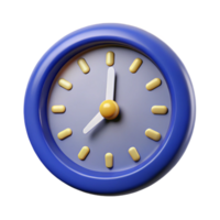 notable minimalist A classic, round analog clock, showing 12 o'clock, NO BACKGROUND with Transparent Background. expertly shot png