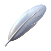 nostalgic dazzling A single, white feather, floating, NO BACKGROUND with Transparent Background. high resolution png
