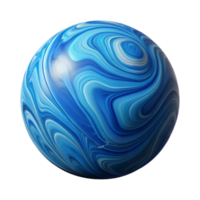 nostalgic pristine A single, blue marble, swirling pattern, NO BACKGROUND with Transparent Background. fine detail png