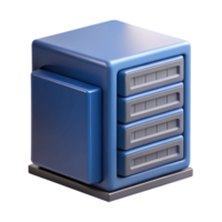 extraordinary impressionist A server rack, single unit. NO BACKGROUND with Transparent Background. impeccable png