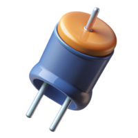 timeless urban A capacitor, electronic component. NO BACKGROUND with Transparent Background. original png