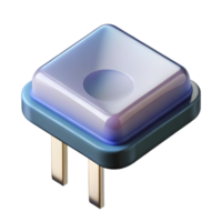 gorgeous energetic creative A single transistor, close-up. NO BACKGROUND with Transparent Background. ultra HD png