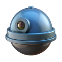 bold enchanting A security camera, dome style. NO BACKGROUND with Transparent Background. artisan png