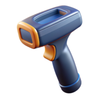 sumptuous exemplary A barcode scanner, handheld device. NO BACKGROUND with Transparent Background. png