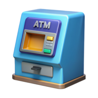 exemplary surreal An ATM, automated teller machine. NO BACKGROUND with Transparent Background. authentic png