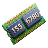 pristine memorable RAM modules, computer memory. NO BACKGROUND with Transparent Background. png