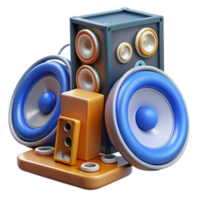glorious peaceful artistic A speaker, audio equipment. NO BACKGROUND with Transparent Background. exclusive png