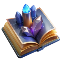 elegant abstract Open Book with Turning Pages Transparent original png