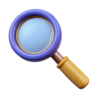 immaculate dynamic urban A magnifying glass, classic design. NO BACKGROUND with Transparent Background. high resolution png