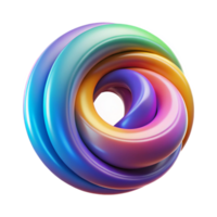 magnificent peaceful elegant A single, swirling vortex of vibrant colors. NO BACKGROUND with Transparent Background. detailed png