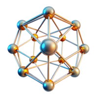 immaculate abstract A complex, interconnected network of glowing nodes. NO BACKGROUND with Transparent Background. impeccable png