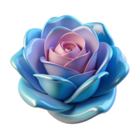 exquisite bohemian A single, blooming rose made of abstract shapes. NO BACKGROUND with Transparent Background. authentic png